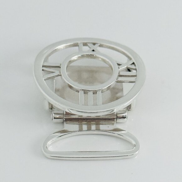 Tiffany & Co Round Atlas Belt Buckle in Sterling Silver Mens Unisex - Picture 1 of 6